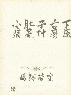 小肚子右下腹疼痛是什么原因