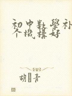 初中数学补课哪个机构好