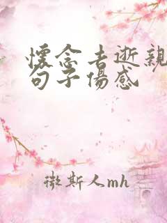 怀念去逝亲人的句子伤感