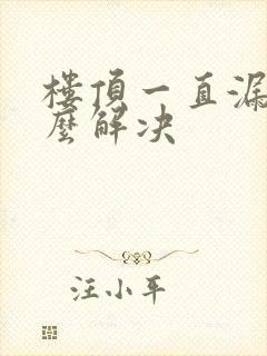 楼顶一直漏水怎么解决