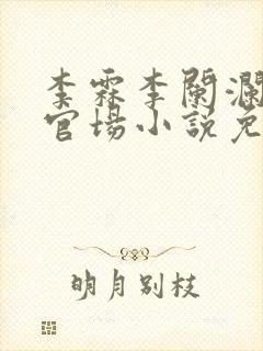 李霖李阑澜巅峰官场小说免费阅读