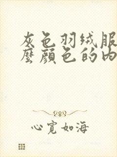 灰色羽绒服配什么颜色的内搭