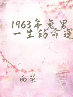 1963年兔男一生的命运详解