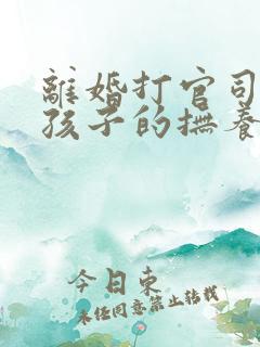 离婚打官司争取孩子的抚养权