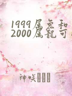 1999属兔和2000属龙可以婚配吗