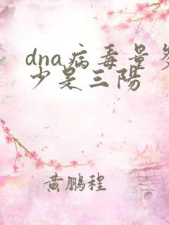 dna病毒量多少是三阳