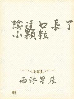 阴道口长了一些小颗粒