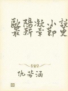 欧阳凝小说番外最新章节更新