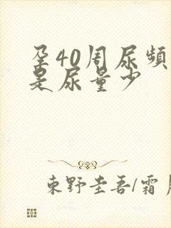 孕40周尿频但是尿量少