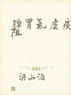 脾胃气虚痰湿中阻