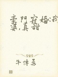 豪门宠婚:我老婆,真甜