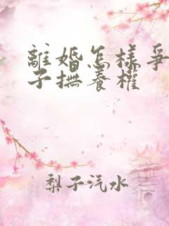 离婚怎样争取孩子抚养权