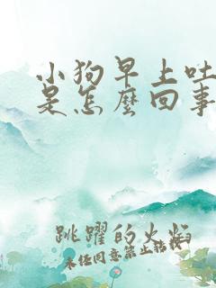 小狗早上吐黄水是怎么回事