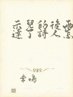 示儿的后两句表达了诗人怎样的情感