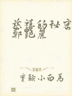 慈禧的秘密生活郑艳丽