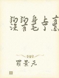 狗狗身上有一块没有毛了怎么回事