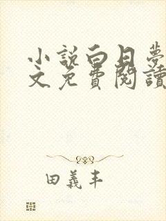 小说白日梦我全文免费阅读全文