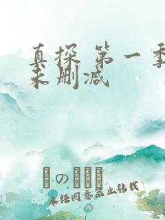 真探 第一季 未删减