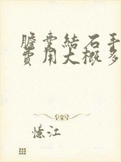 胆囊结石手术的费用大概多少