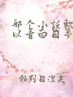 哪个小说软件可以看白日梦我