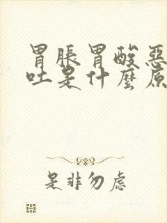 胃胀胃酸恶心想吐是什么原因引起的