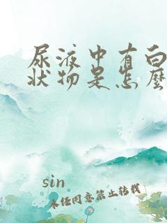 尿液中有白色絮状物是怎么回事