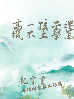 高一孩子迷上手机不上学怎么办