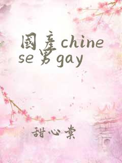 国产chinese男gay