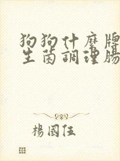 狗狗什么牌子益生菌调理肠胃比较好