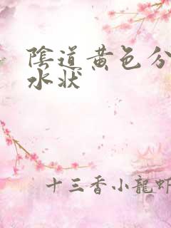 阴道黄色分泌物水状