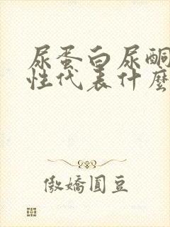 尿蛋白尿酮体阳性代表什么