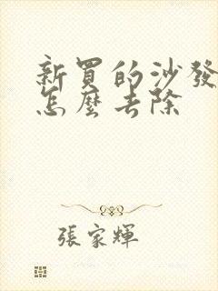 新买的沙发甲醛怎么去除