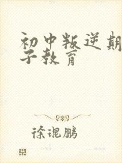 初中叛逆期男孩子教育