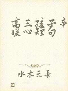 高三孩子辛苦最暖心短句