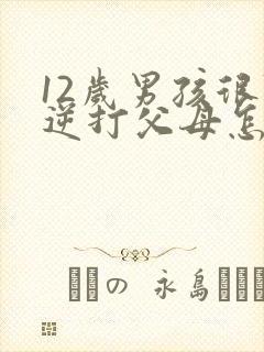 12岁男孩很叛逆打父母怎么办