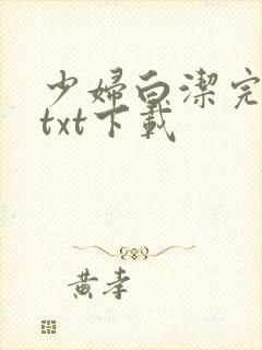 少妇白洁完整版txt下载