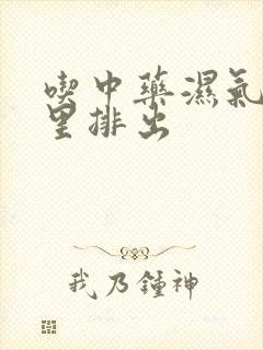 吃中药湿气从哪里排出