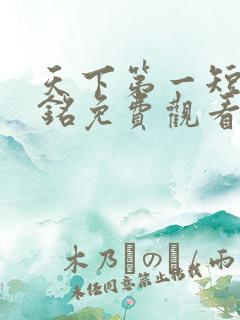 天下第一短剧苏铭免费观看全集高清