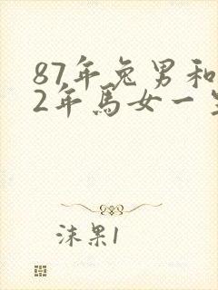 87年兔男和02年马女一生婚姻