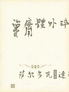 治疗体外碎石的费用