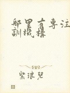 哪里有专注力培训机构