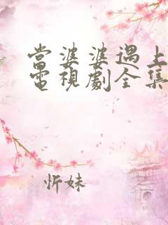 当婆婆遇上的妈电视剧全集免费观看