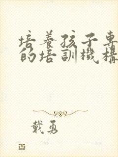 培养孩子专注力的培训机构