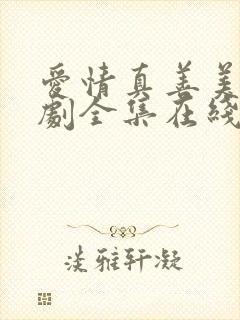 爱情真善美电视剧全集在线观看免费