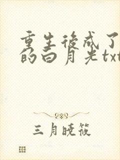 重生后成了皇帝的白月光txt下载