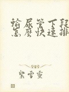 输尿管下段结石怎么快速排出来