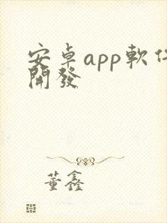 安卓app软件开发