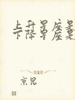 上升星座是白羊下降星座是什么