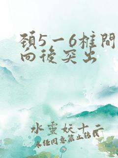 颈5一6椎间盘向后突出