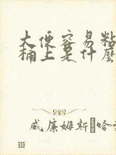 大便容易粘在马桶上是什么原因